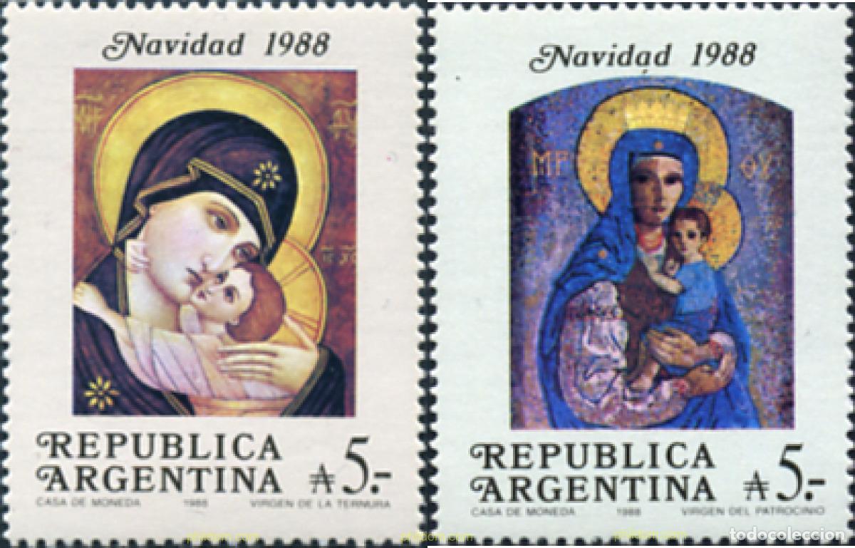 Sellos: 208202 MNH ARGENTINA 1988 NAVIDAD