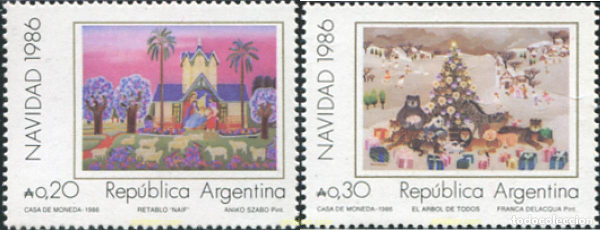 Sellos: 625322 MNH ARGENTINA 1986 NAVIDAD