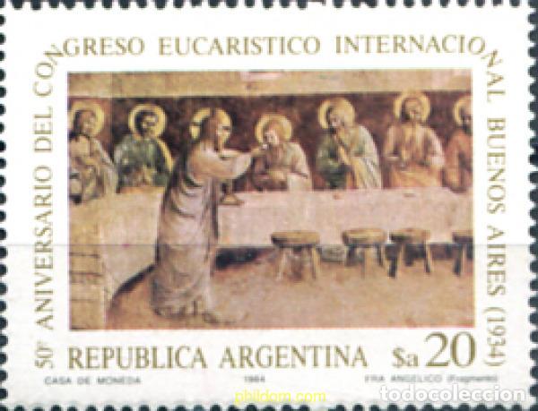 Sellos: 283596 MNH ARGENTINA 1984 50 ANIVERSRIO DEL CONGRESO EUCARISTICO INTERNACIONAL DE BUENOS AIRES