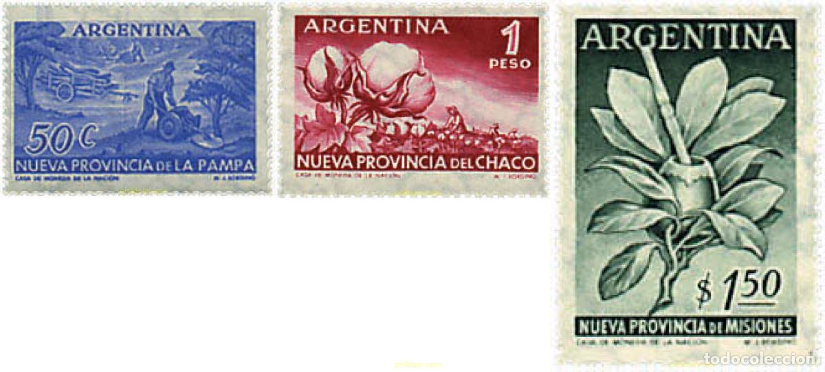 Sellos: 79246 MNH ARGENTINA 1956 NUEVA PROVINCIA DE LA PAMPA