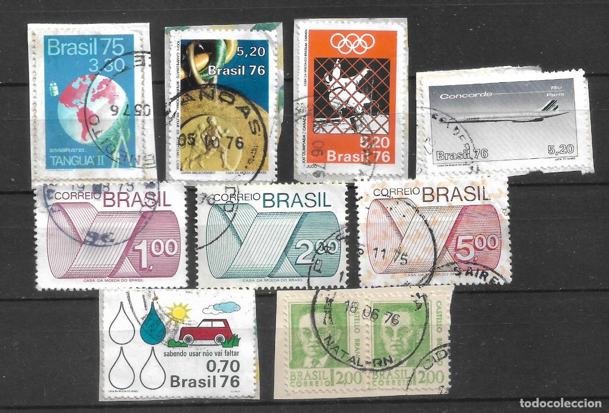 Sellos: brasil 10 sellos usado - 19/35