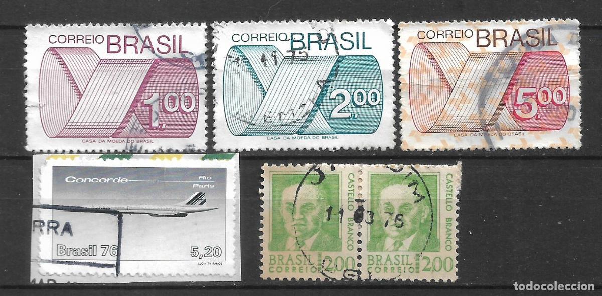 Sellos: brasil 6 sellos usado - 19/35