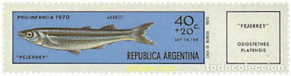 Sellos: 701813 MNH ARGENTINA 1971 PECES
