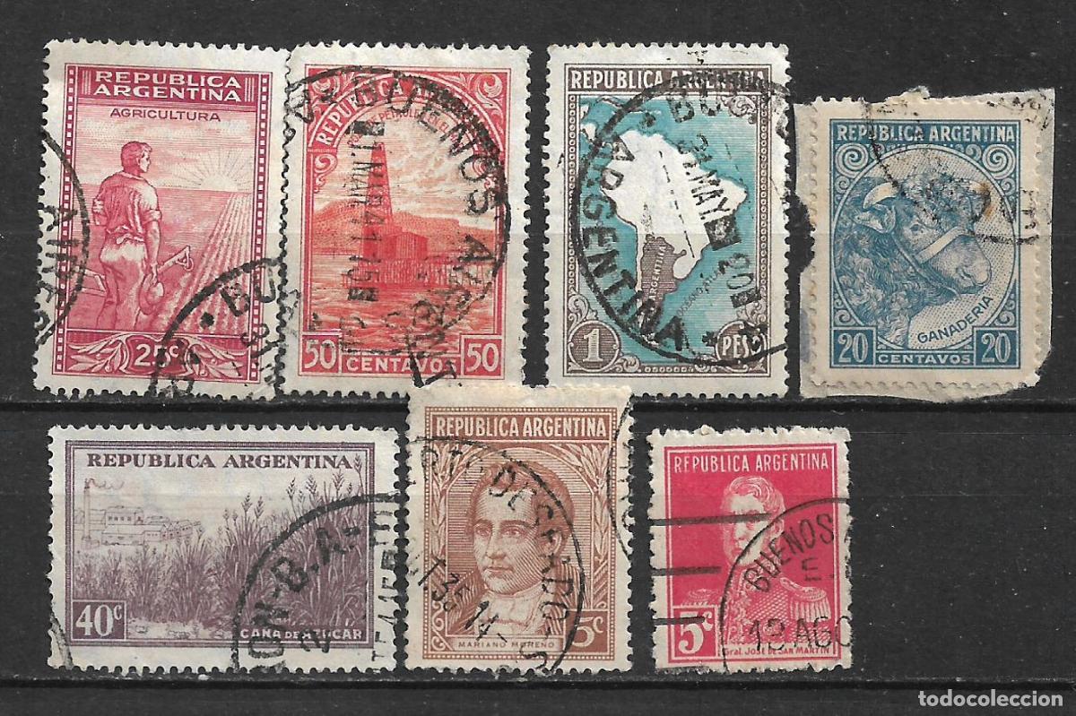 Sellos: argentina lote 7 sellos usado - 20/3