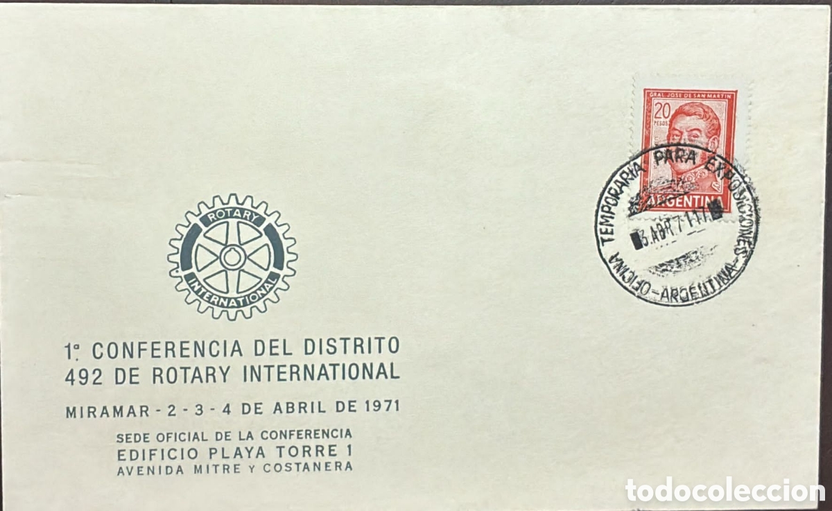 Sellos: CA)Argentina 1971 .Rotary Club commemorative covers and first day covers issued
