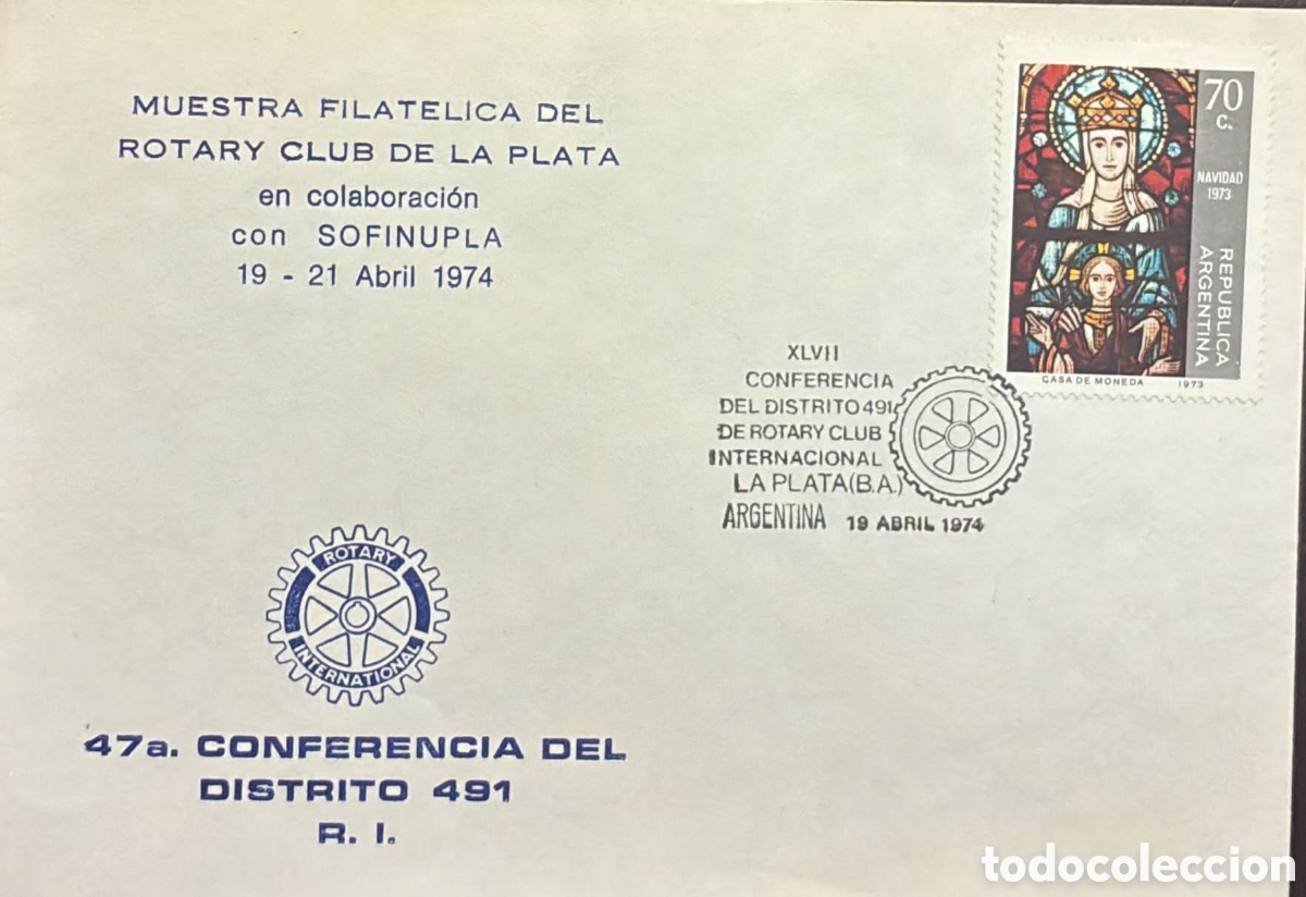 Sellos: CA)Argentina 1971 .Rotary Club commemorative covers and first day covers issued