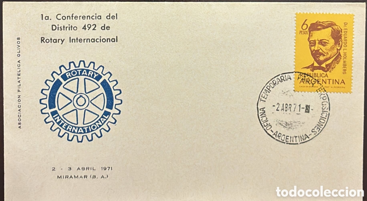 Sellos: CA)Argentina 1971 .Rotary Club commemorative covers and first day covers issued