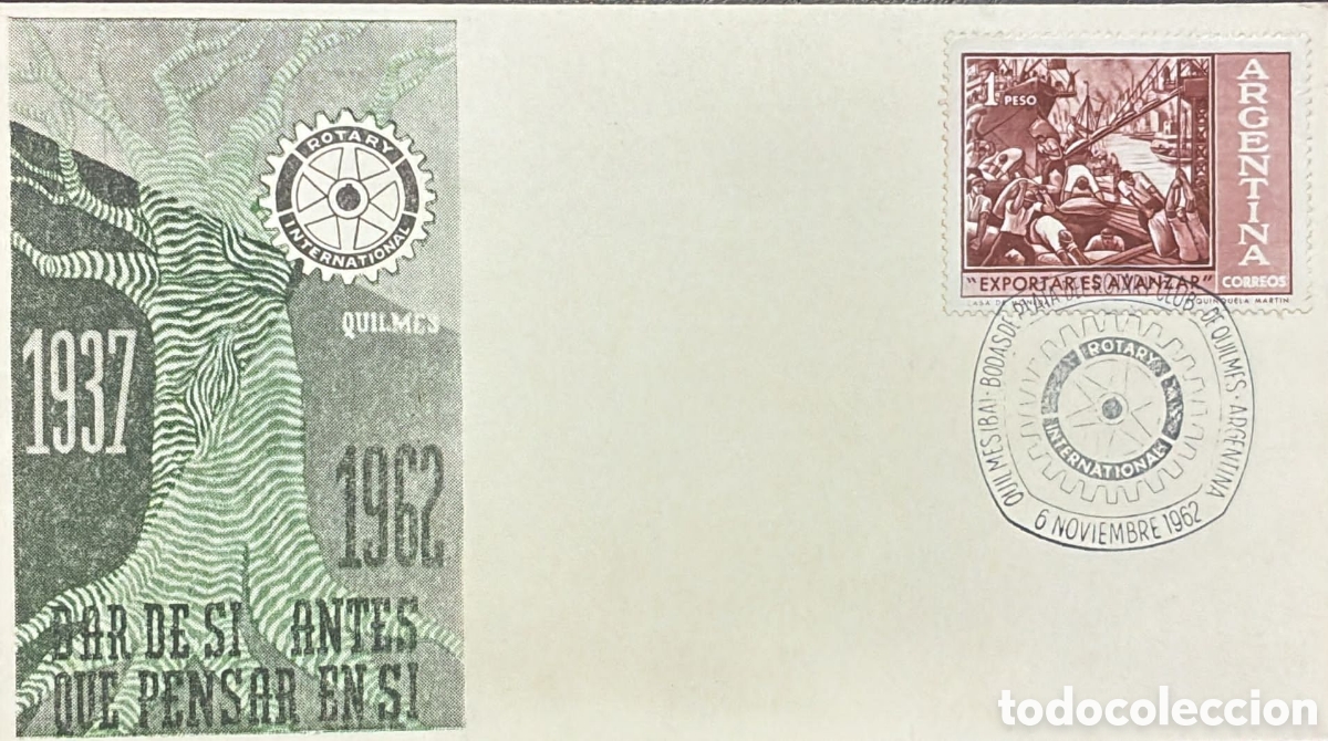 Sellos: CA)Argentina 1962 Set of Rotary Club commemorative covers and first day covers issued