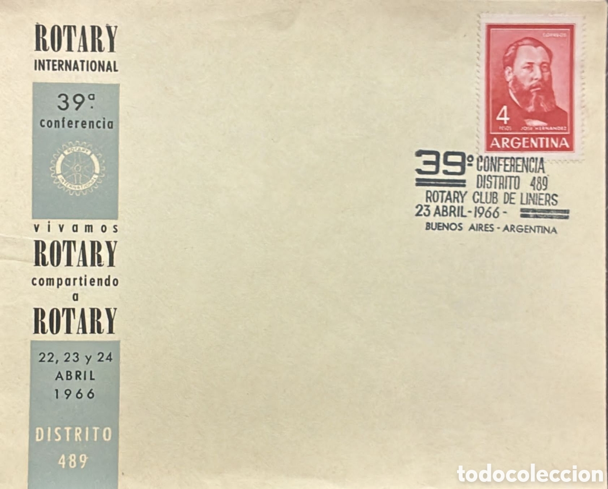 Sellos: CA)Argentina 1966 Set Rotary Club commemorative covers and first day covers issued