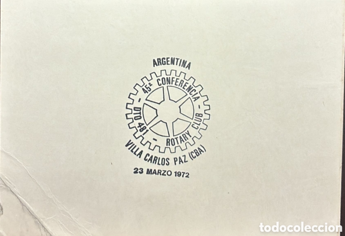 Sellos: CA)Argentina 1972 Set Rotary Club commemorative covers and first day covers issued