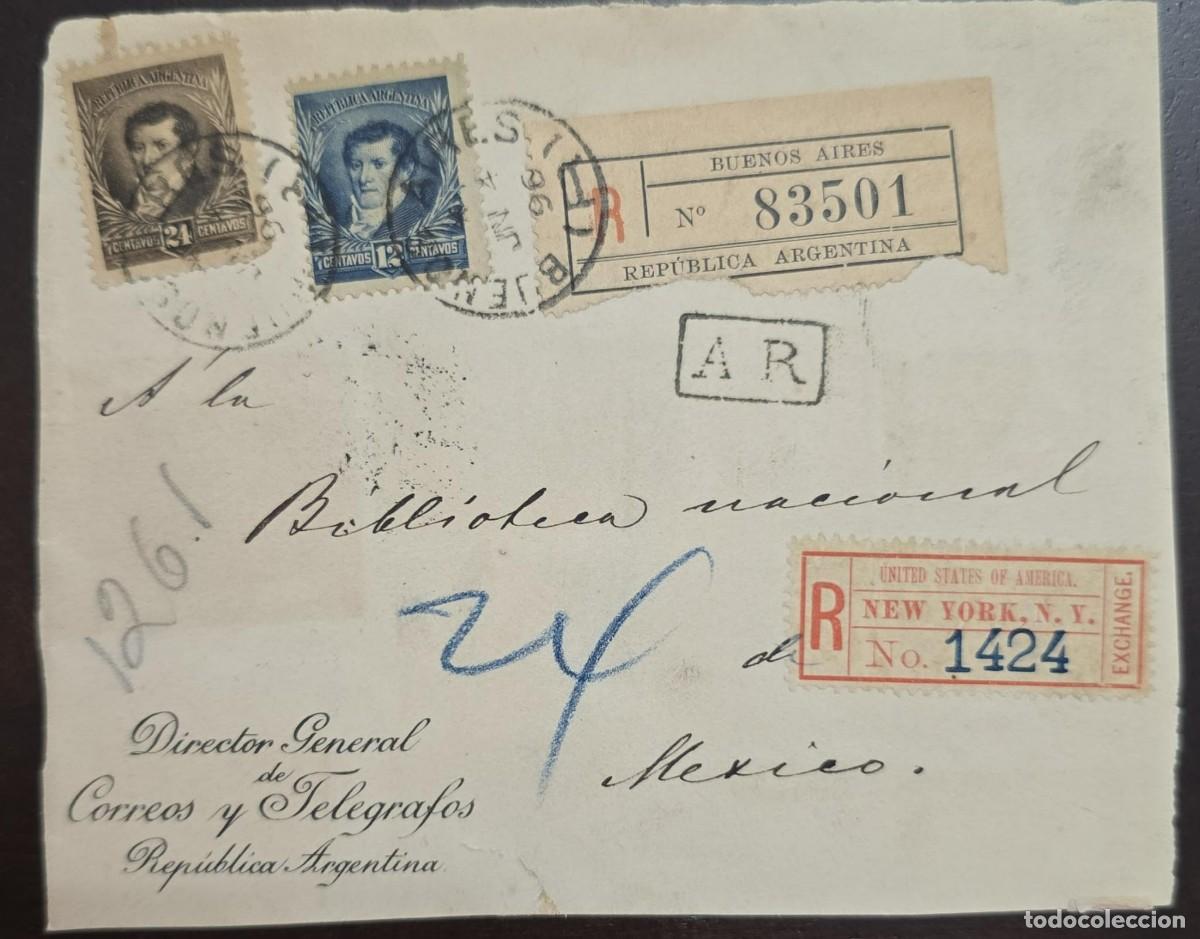 Sellos: MI) 1896 ARGENTINA, FRONT LETTER, LATE 19TH-CENTURY TRANSCONTINENTAL COVER SENT FROM BUENOS AIRES TO