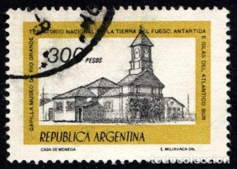 Sellos: Argentina. Capilla Museo de Rio Grande. 1978. YT-1134. Usado