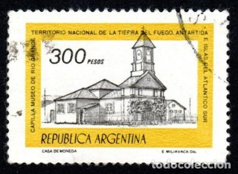 Sellos: Argentina. Capilla Museo de Rio Grande. 1978. YT-1134. Usado