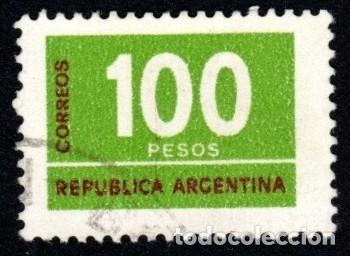 Sellos: Argentina. Cifras. 1976. YT-1048. Usado