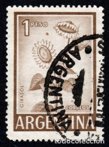 Sellos: Argentina. Girasol. 1959-62. YT-604A. Usado