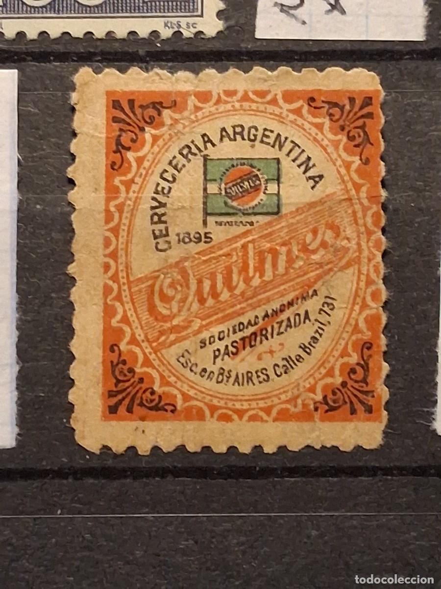 Sellos: ARGENTINA, 1895, ETIQUETA FISCAL, CERVECERA.