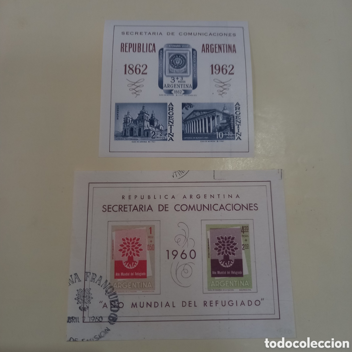 Sellos: Dos sello antiguo argentina