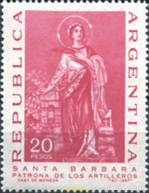 Sellos: 283272 MNH ARGENTINA 1967 SANTA BARBARA PATRONA DE LOS ARTILLEROS
