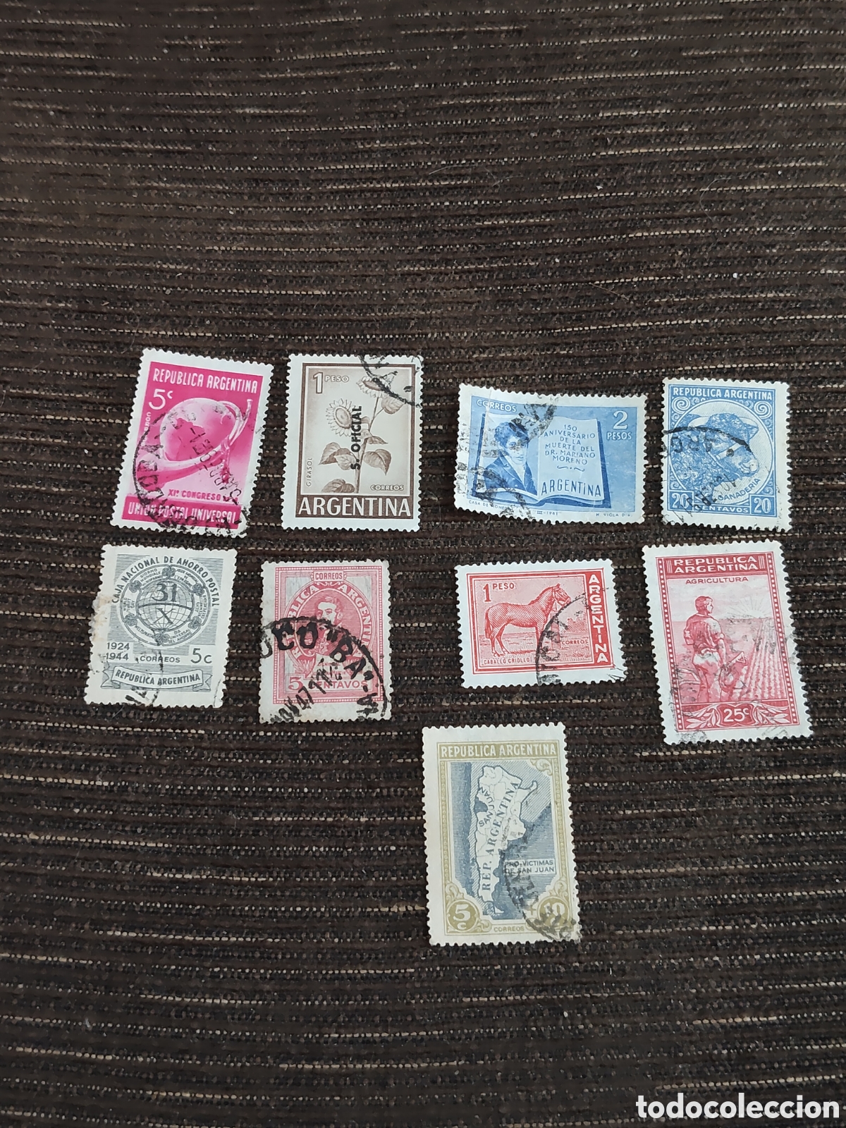 Sellos: 9 sellos antiguos de Argentina variados