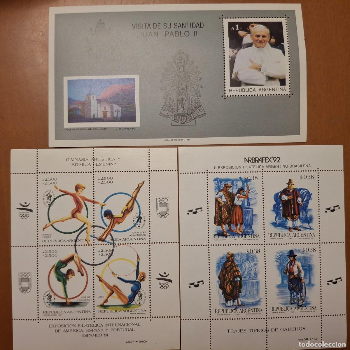 Stamps: HB404 HOJITAS BLOQUE de ARGENTINA en NUEVO ideal para tematicas (leer descripcion)