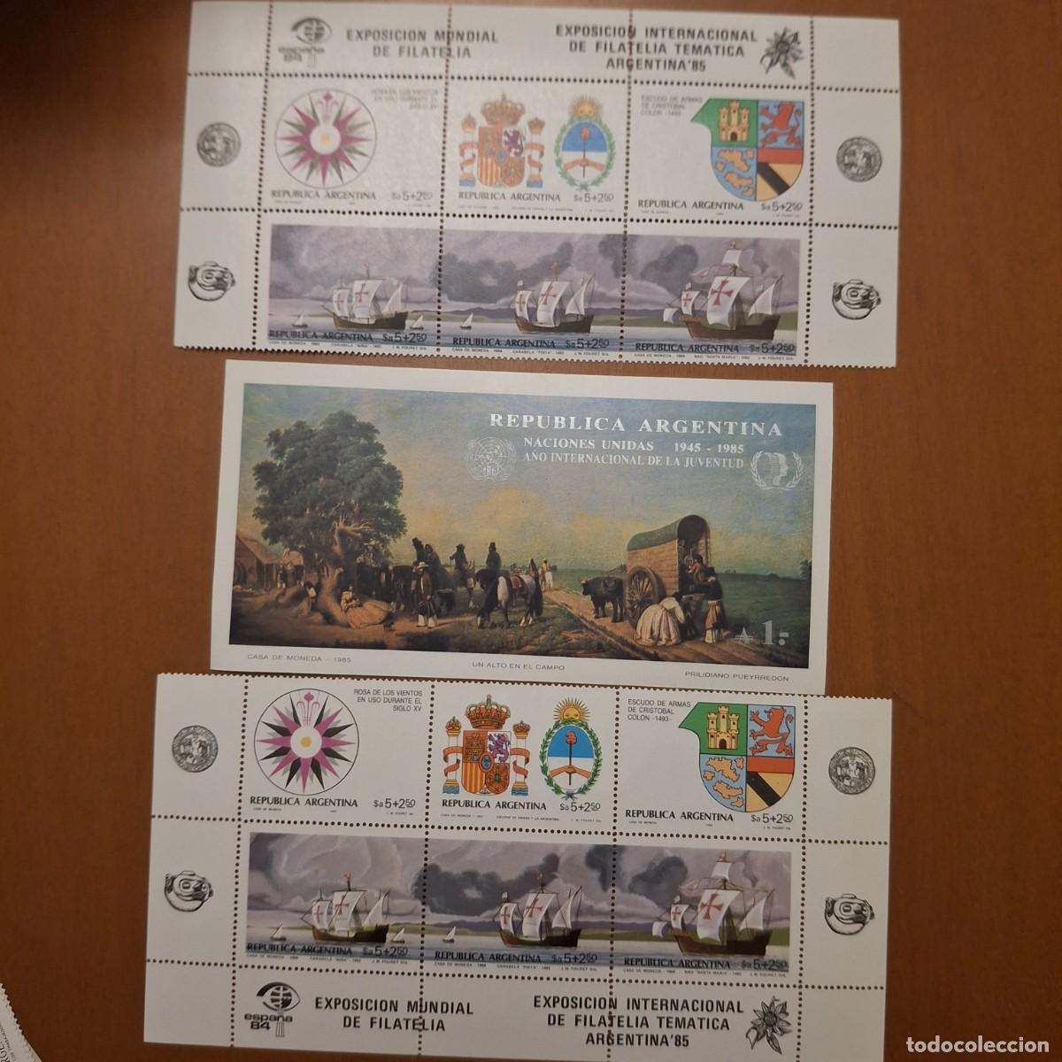 Sellos: HB405 HOJITAS BLOQUE de ARGENTINA en NUEVO ideal para tematicas (leer descripcion)