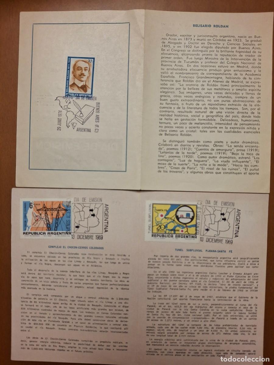 Stamps: HB436 HOJITAS BLOQUE de ARGENTINA en usado ideal para tematicas (leer descripcion)