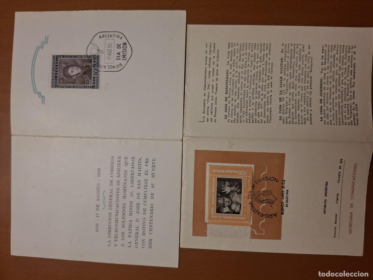 Francobolli: HB439 HOJITAS BLOQUE de ARGENTINA en usado ideal para tematicas (leer descripcion)