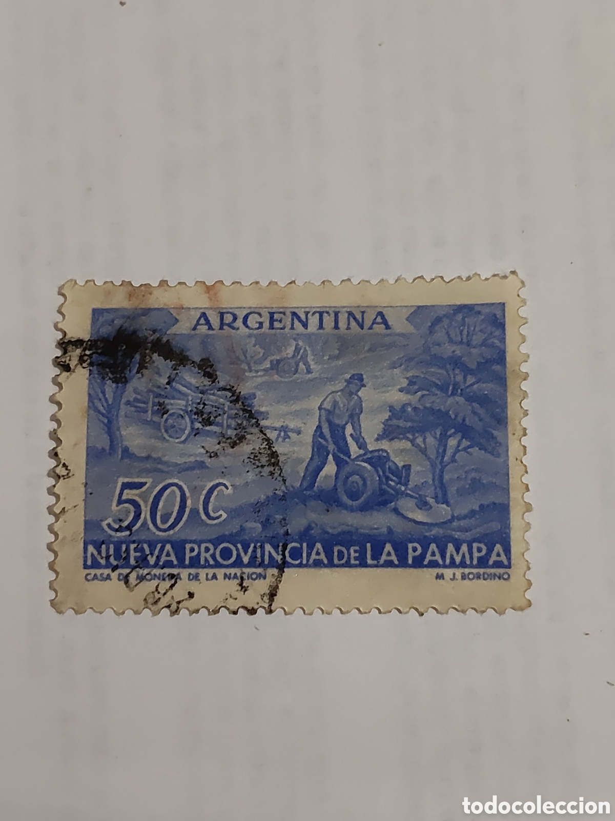 Sellos: Sello de Argentina Nueva provincia de la Pampa 1956