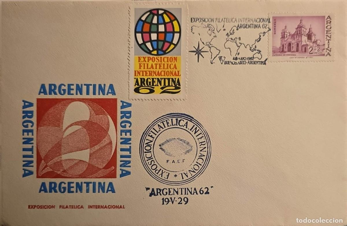 Sellos: TS) 1962 ARGENTINA, AIRMAIL,WITH THE INTERNATIONAL PHILATELIC EXHIBITION ARGENTINA &acute;62,VF.