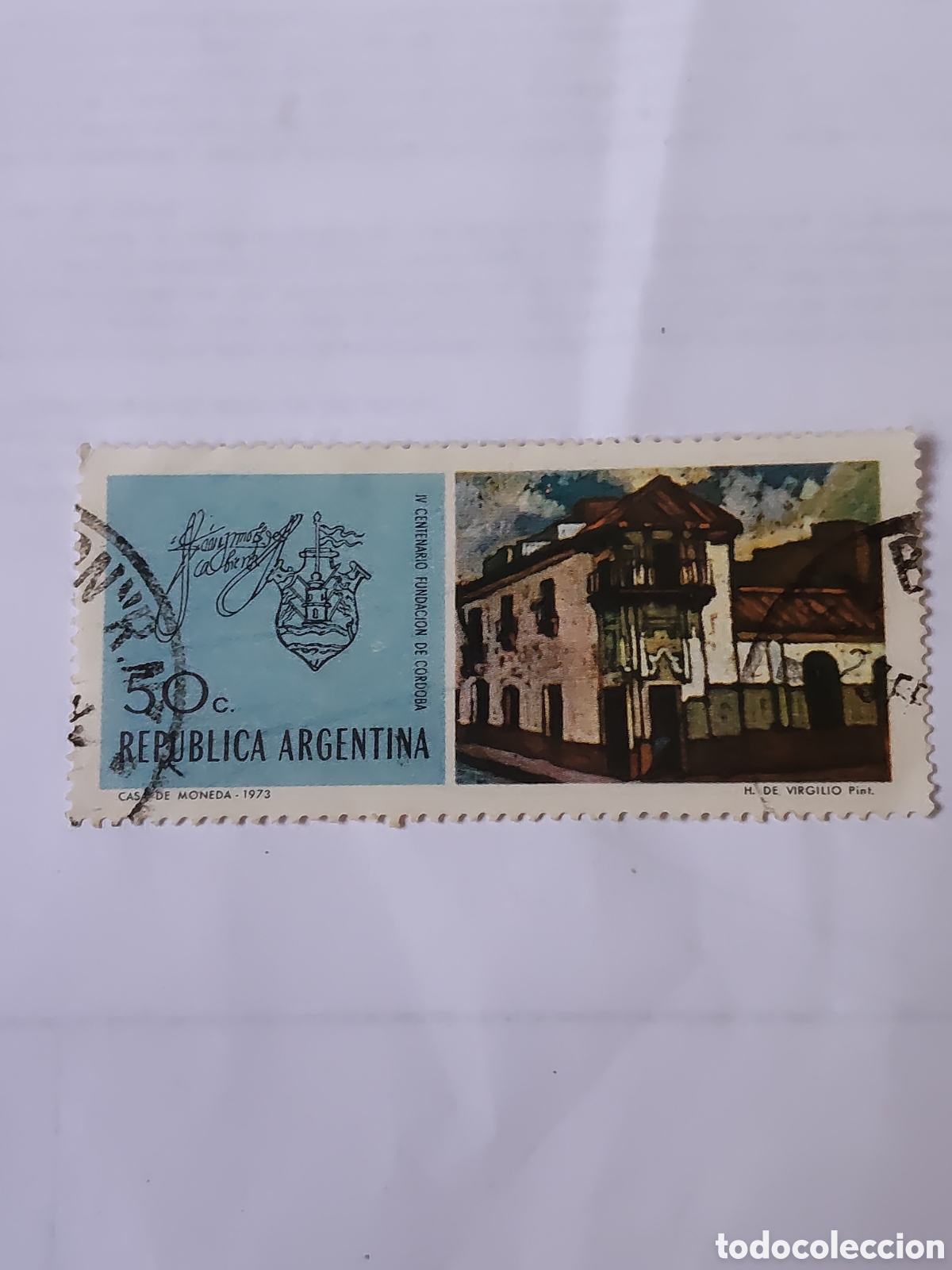 Sellos: Sello de Argentina 400 aniversario de la fundaci&oacute;n de Cordoba 1973
