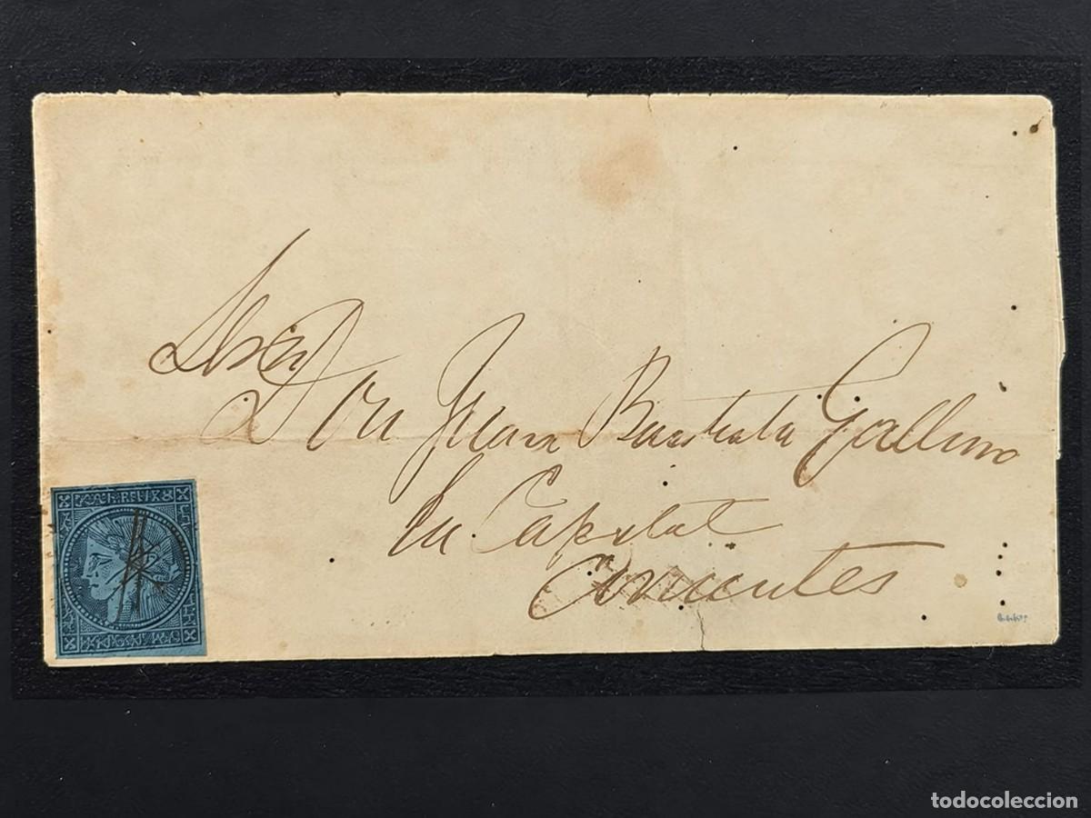 Sellos: MI) 1862 ARGENTINA, LETTER ADDRESSED TO CORRIENTES, LIKELY 15 CENT, PEN CANCELLED, IT SHOWS VISIBLE