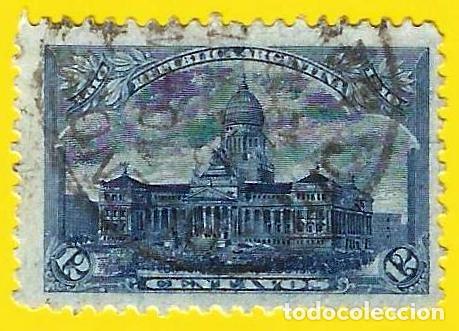 Sellos: Argentina. 1910. Scott # 167. Congreso de Buenos Aires