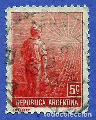 Sellos: Argentina. 1911. Scott # 177. Agricultura