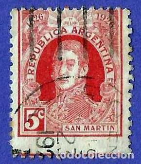 Sellos: Argentina. 1926. Scott # 109. General Jose de San Martin
