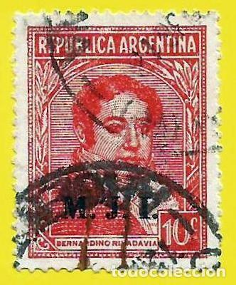 Sellos: Argentina. 1935. Scott # 430. Bernardino Rivadavia