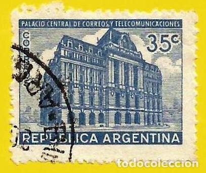 Sellos: Argentina. 1945. Scott # 541. Palacio de Correos y Telecomunicaciones