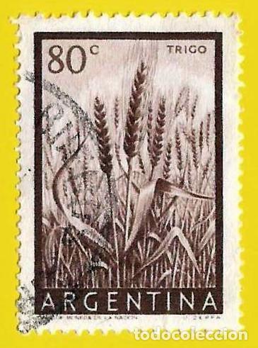 Sellos: Argentina. 1954. Scott # 634. Agricultura. Trigo
