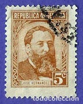 Sellos: Argentina. 1957. Scott # 668. Jose Hernandez. Poeta