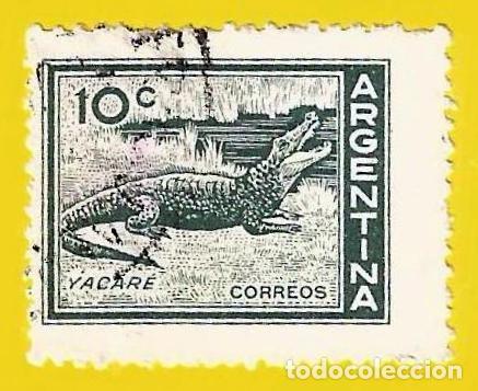 Sellos: Argentina. 1958. Scott # 685. Fauna. Yacare