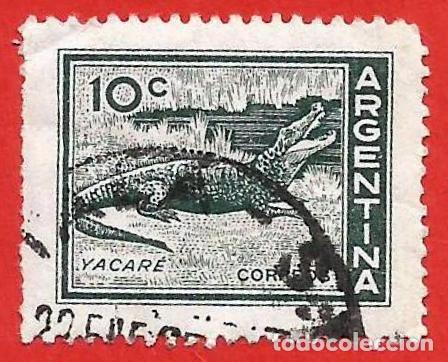 Sellos: Argentina. 1959. Scott # 685. Fauna. Yacare