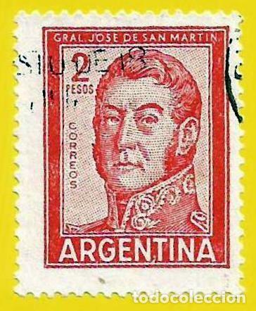 Sellos: Argentina. 1961. Scott # 691. General Jose de San Martin