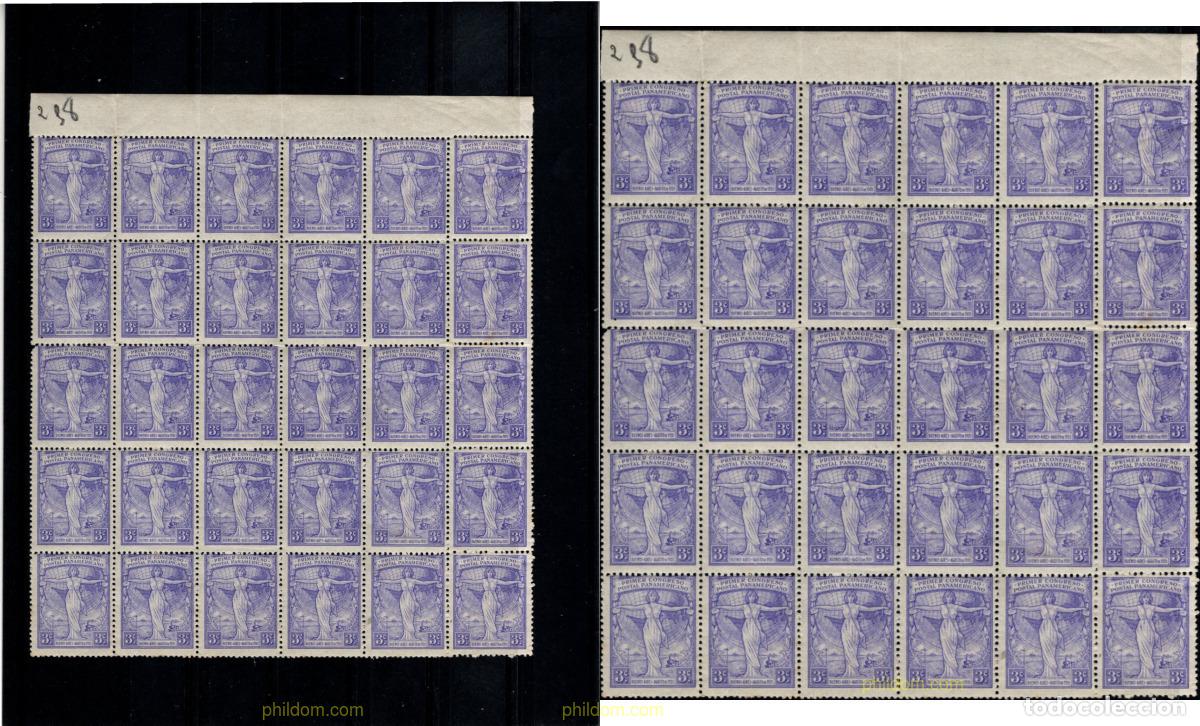 Sellos: 796543 MNH ARGENTINA 1921 1 CONGRESO POSTAL PANAMERICANO