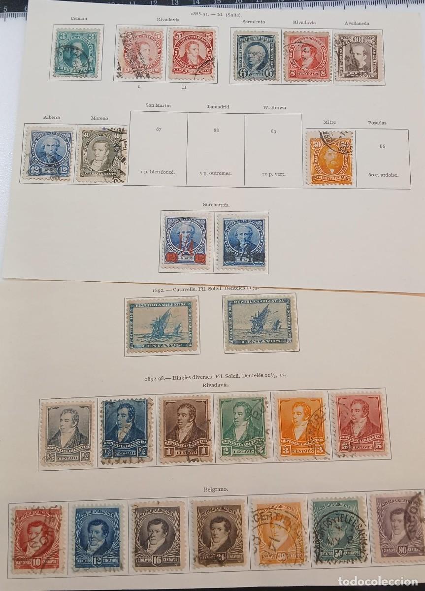 Briefmarken: Lote sellos Argentina 1880-1890