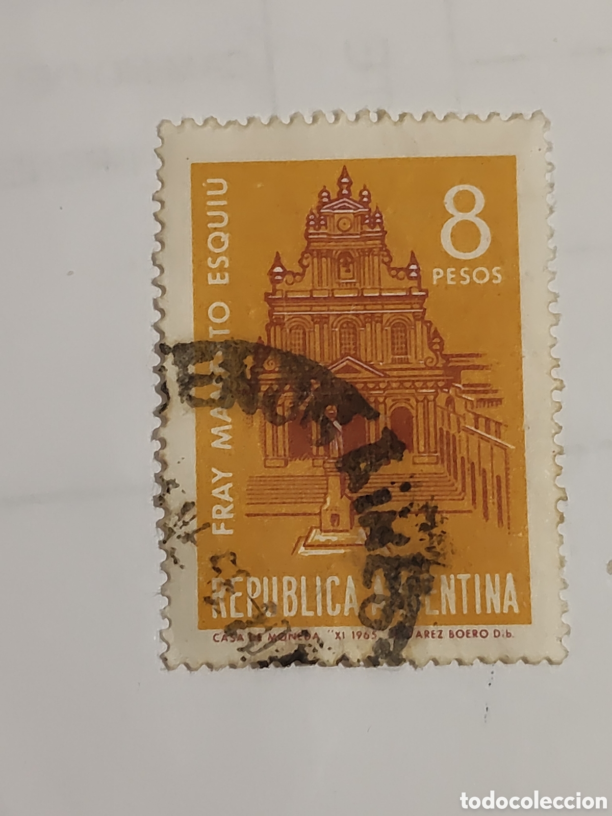 Francobolli: Sello de Argentina Fray Mamerto Esquiu fraile Franciscano Obispo del siglo XlX 1965