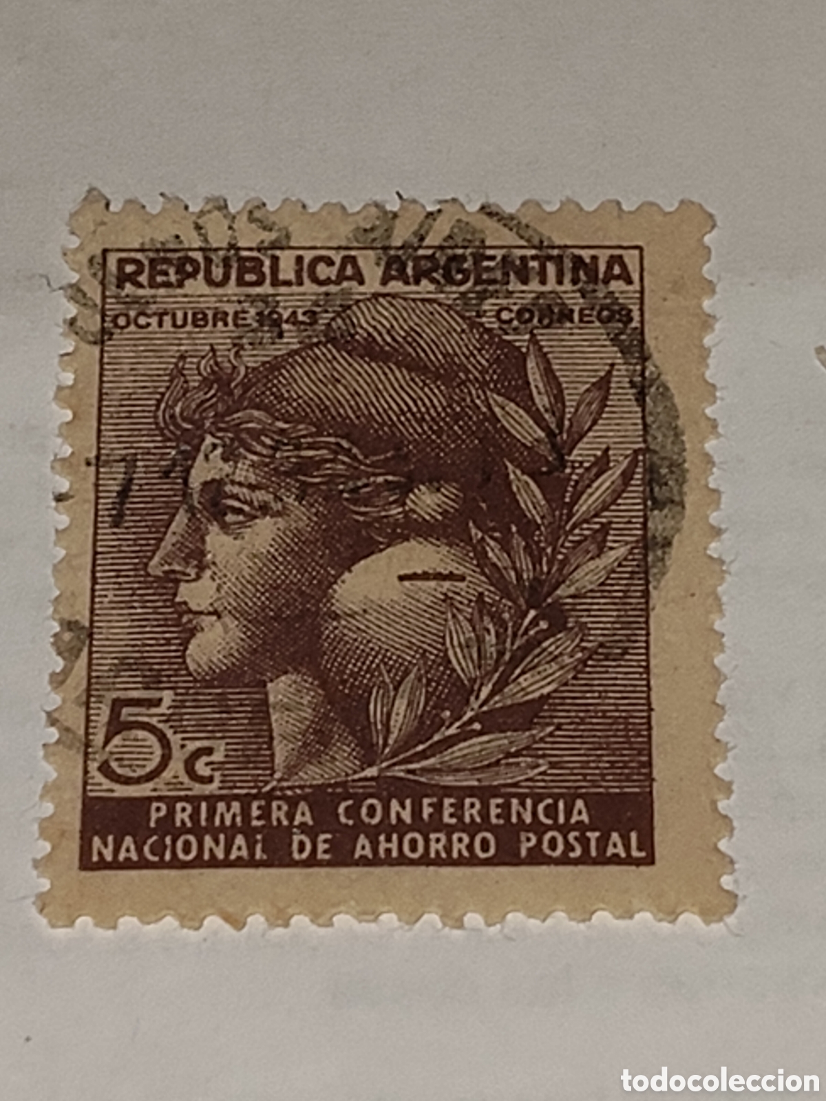 Timbres: Sello de Argentina primera conferencia nacional de ahorro postal 1943