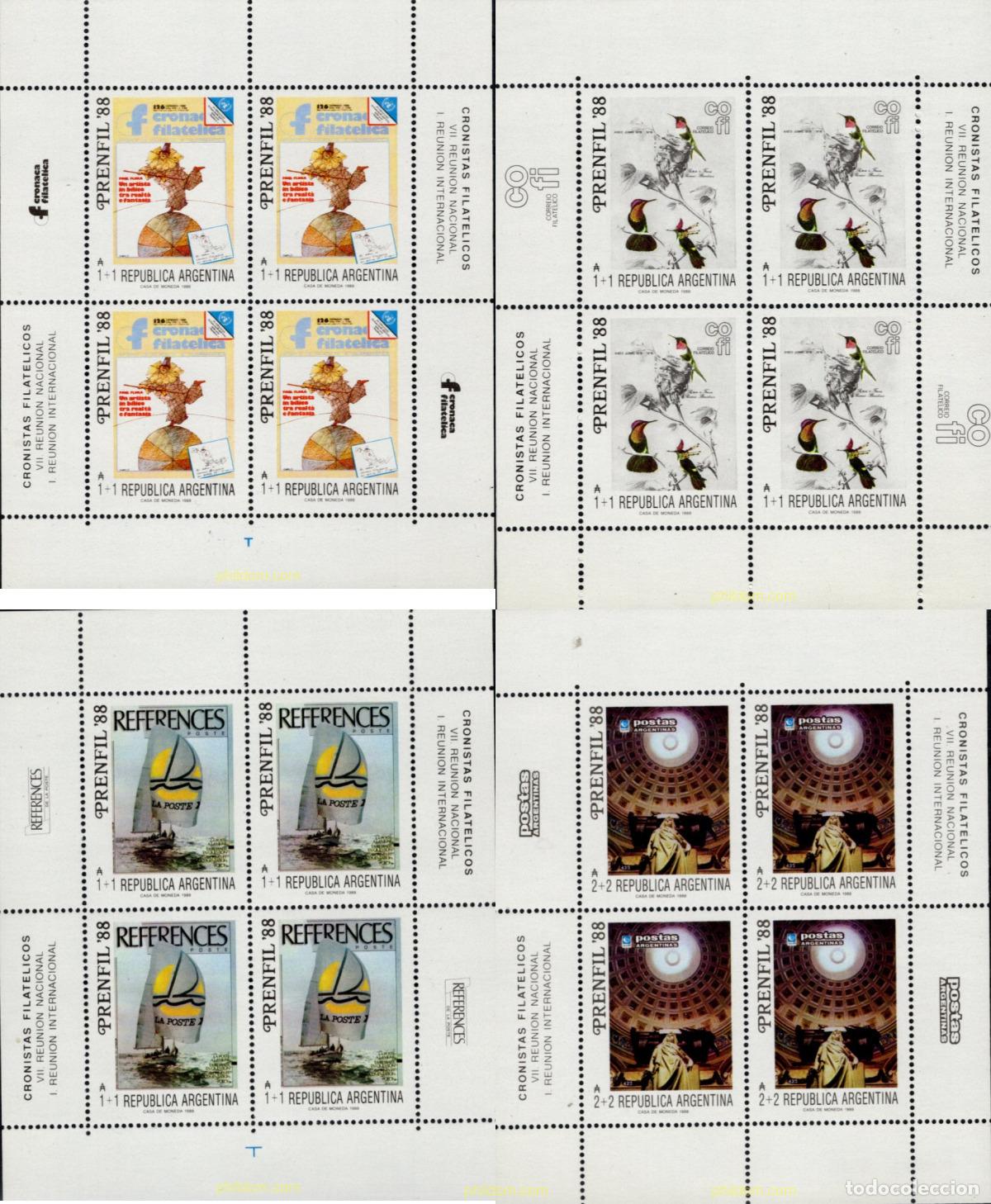 Timbres: 11480 MNH ARGENTINA 1988 PRENFIL 88