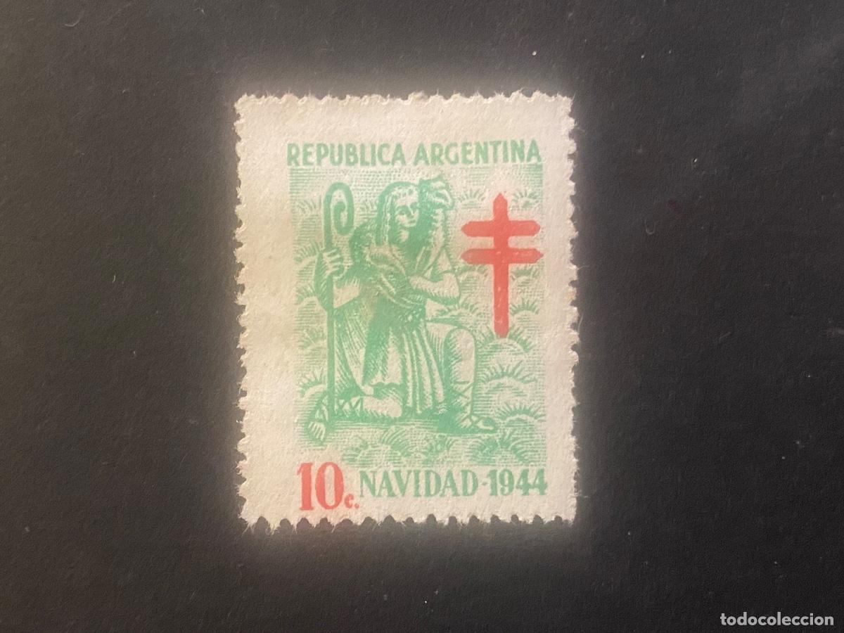 Sellos: Argentina sello de Navidad de 1944