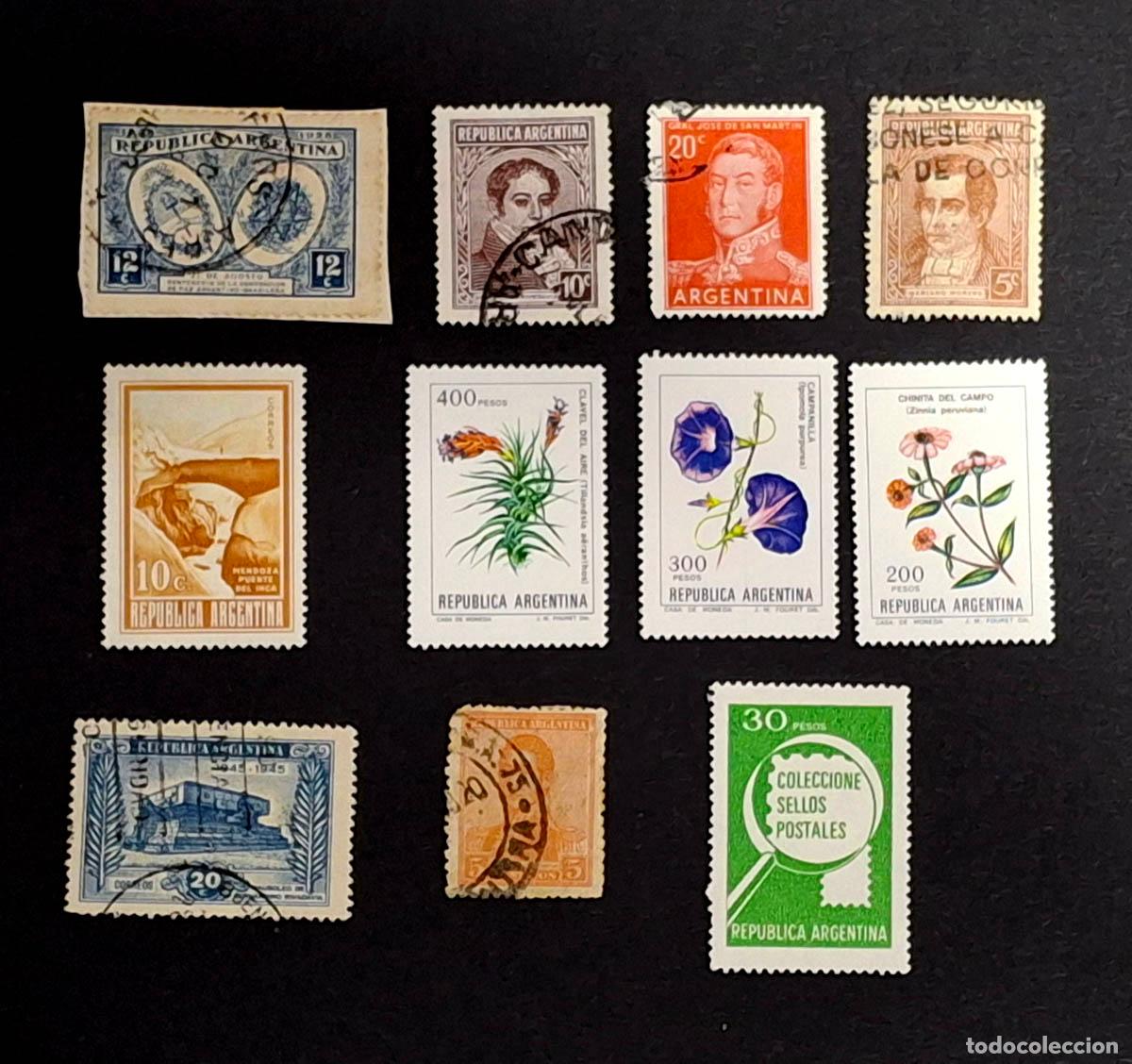 Sellos: 11 sellos de Argentina