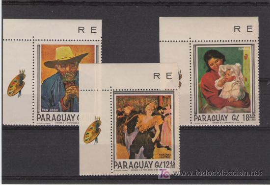 Stamps: BONITA SERIE DE PINTURA NUEVA PERFECTA CON BORDES
