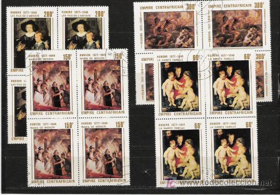 Stamps: BONITA SERIE DE PINTURA EN BLOQUE DE CUATRO